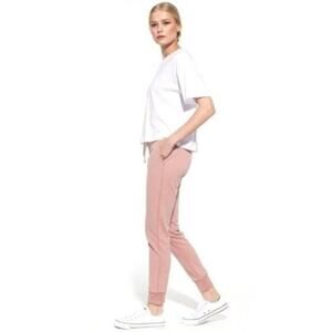 Tru Project Sustainable 100% Cotton Pink Hoodie Jogger Pants Set Size Large